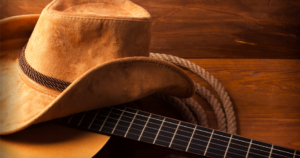 Country hat and a guitar