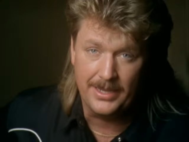 Joe Diffie in one of his music videos from the '90s